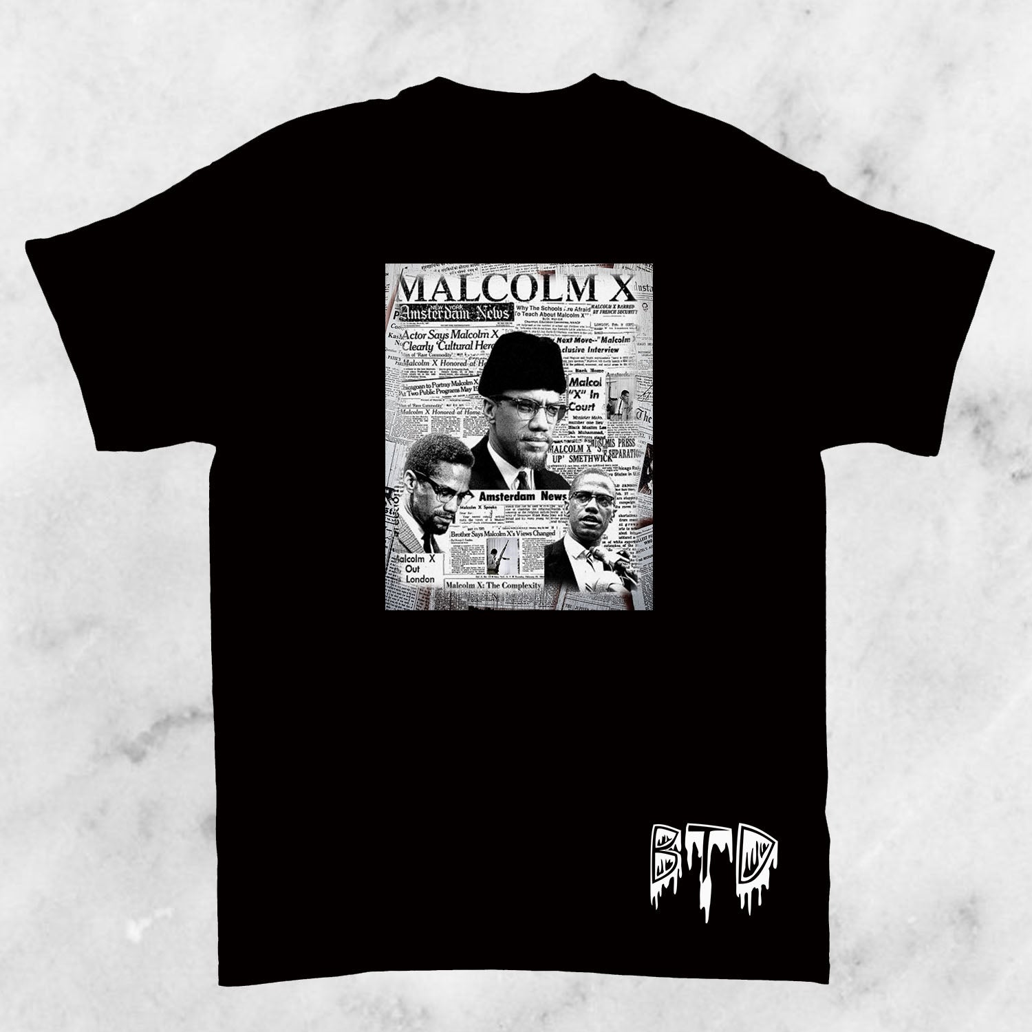 Malcolm X Legacy Collage Tee